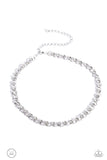 Paparazzi Necklace - Classy Couture - White Pearl Gem Choker