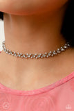 Paparazzi Necklace - Classy Couture - White Pearl Gem Choker