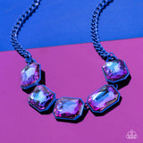 Paparazzi Necklace - Emerald City Couture - Blue Gem Chain