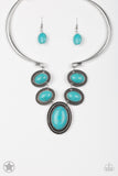 Paparazzi Necklace - River Ride - Turquoise Blue Stone