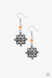 Paparazzi Accessories Cactus Flower Orange Earrings