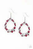 Crushing Couture Red Rhinestone Earrings