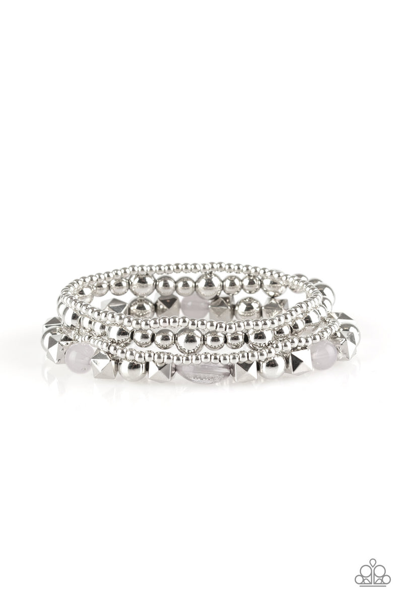 Babe alicious silver bracelet paparazzi hotsell