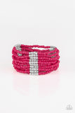 Outback Odyssey Pink Seed Bead Bracelet