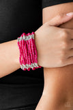 Outback Odyssey Pink Seed Bead Bracelet
