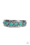 Paparazzi Bracelet - Saguaro Sultan - Turquoise Stone Cuff
