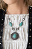 Paparazzi Necklace - Saguaro Soul Trek - Turquoise Stone