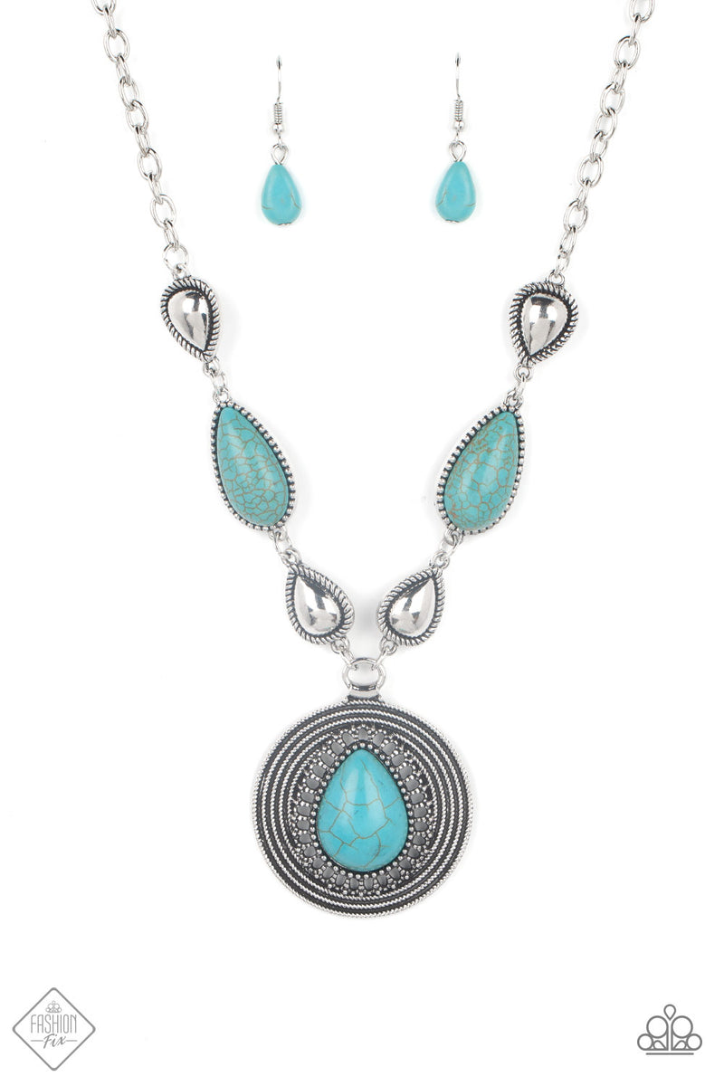 Long turquoise deals necklace paparazzi