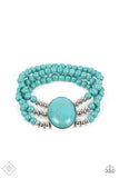 Paparazzi Bracelet - Stone Pools - Turquoise Stone Bead