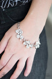 Paparazzi Bracelet - Old Hollywood - White Rhinestone