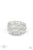 Paparazzi Bracelet - ICE Knowing You - Silver Bead