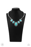 Paparazzi Necklace - River Ride - Turquoise Blue Stone