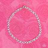 Paparazzi Necklace - Classy Couture - White Pearl Gem Choker