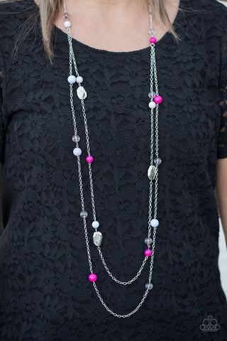 Take One For The GLEAM Bead Necklace/Earring Set