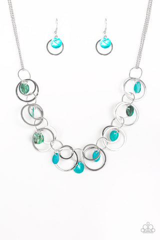 Paparazzi Necklace - A Hot SHELL-er - Blue Shell