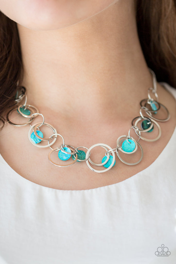 Prairie Goddess - Blue Turquoise Necklace - Paparazzi Accessories - Bling  With Dawn