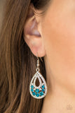 Sparkling Stardom Blue Earrings