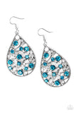Certainly Courtier Blue Rhinestone Earrings