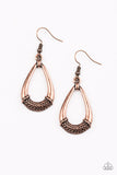 Trending Texture Copper Earrings