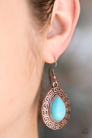 Tribal Tango Copper Earrings