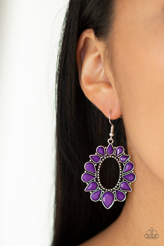 Paparazzi Earrings - Fashionista Flavor - Purple