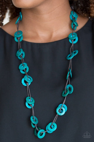 Waikiki Winds Blue Necklace/Earring Set