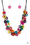Wonderfully Walla Walla Rainbow Wooden Bead Necklace