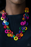 Wonderfully Walla Walla Rainbow Wooden Bead Necklace