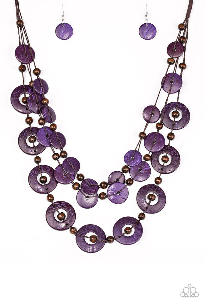 Treasure Shore - Purple Necklace - Paparazzi Accessories – Five Dollar  Jewelry Shop