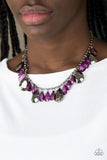 Paparazzi Necklace - Hurricane Season - Purple Bead