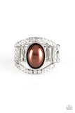 affordable rhinestone brown ring