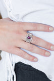 Paparazzi Ring - Mod Modest - Purple Bead