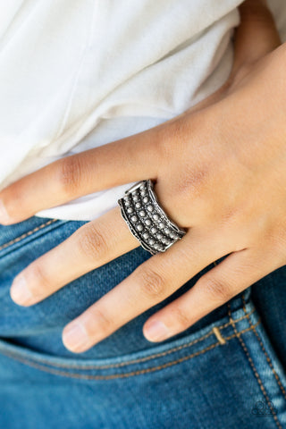 Paparazzi Call To Arms Silver Ring