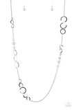 The GLOW-est Of The GLOW Paparazzi Silver Necklace/Earring Set