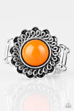 Garden Stroll Orange Bead Ring