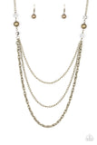 RITZ It All Brass Layered Chain Necklace