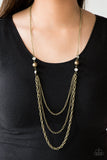 RITZ It All Brass Layered Chain Necklace
