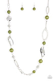 Paparazzi Necklace - All About Me - Green Bead
