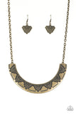 Persian Pharaoh Brass Necklace