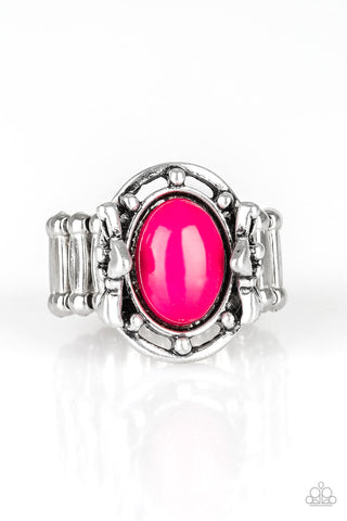 Paparazzi Ring - Color Me Confident - Pink Bead