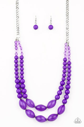 Paparazzi Necklace - Sundae Shoppe - Purple Bead
