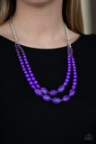 Sundae Shoppe Purple Bead Necklace