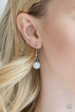 Gray bead earring