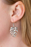 Desert Palms Silver Leaf Earrings