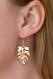 Desert Palms Gold Summer Earrings
