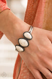 Paparazzi Jewelry - Simply Santa Fe Fashion Fix Set - Rustic White Stone
