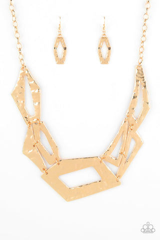 Paparazzi Necklace - Break The Mold - Gold