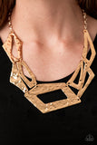 Break The Mold Gold Necklace Paparazzi Accessories