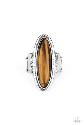 Paparazzi Ring - Stone Mystic - Brown Tigers Eye Stone