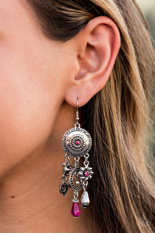 Springtime Essence Pink Earrings